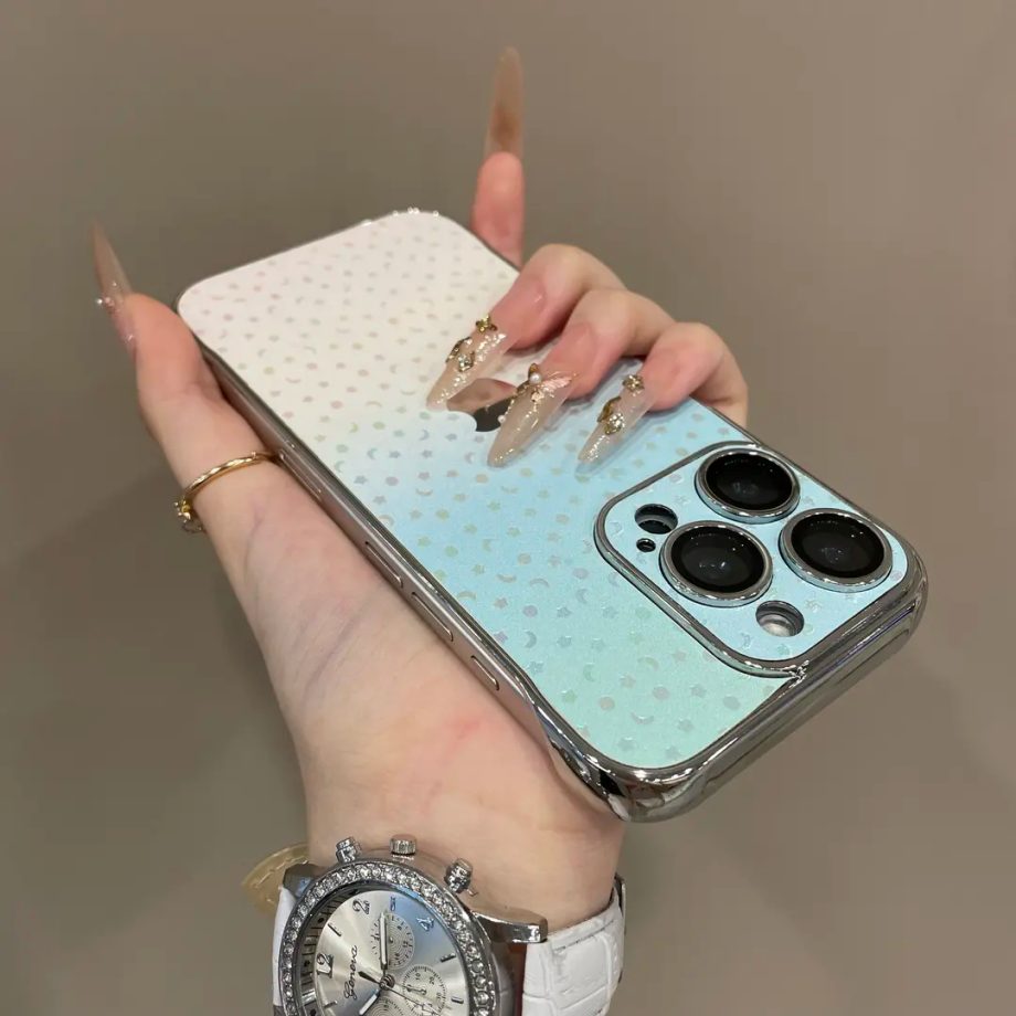 Borderless gradient star case for iPhone