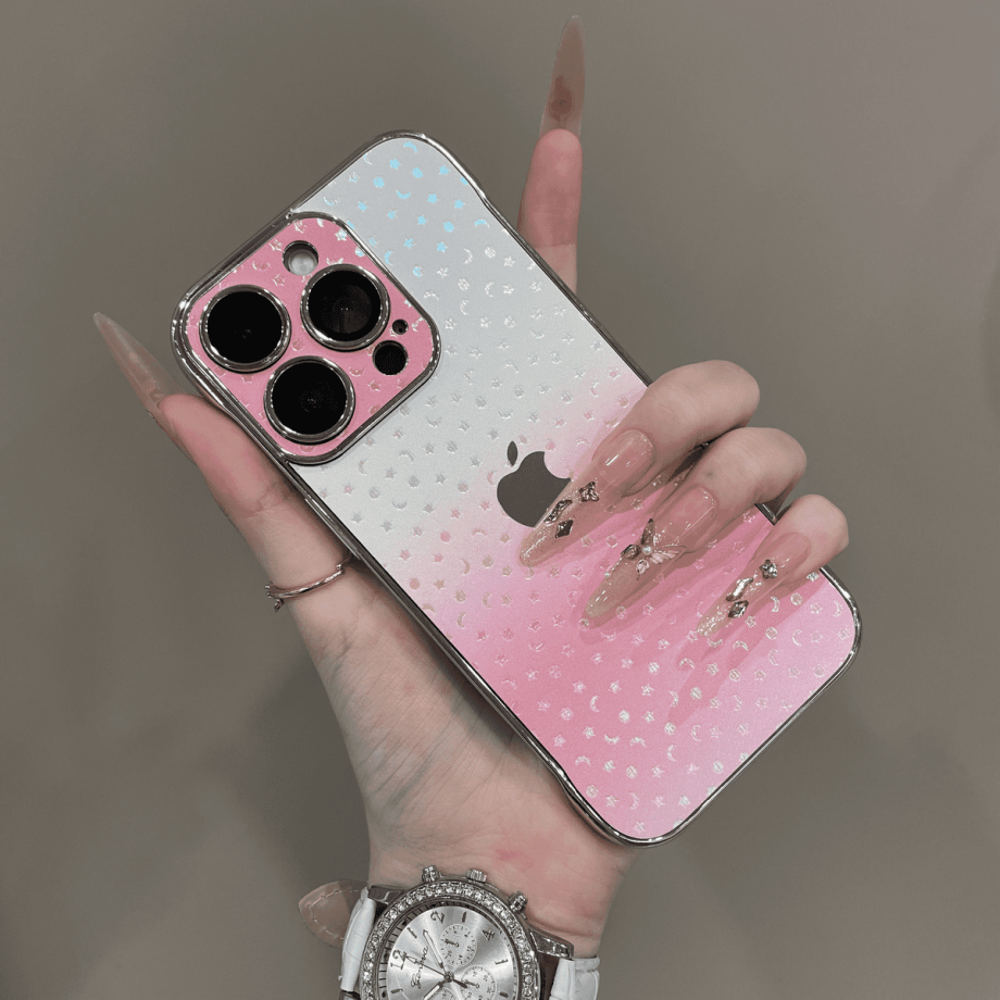 Borderless gradient star case for iPhone