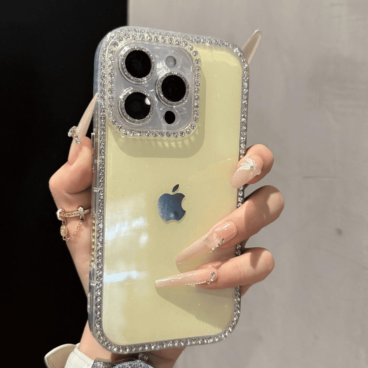 Double-sided Rhinestone and Glitter Case for iPhone - Image 5
