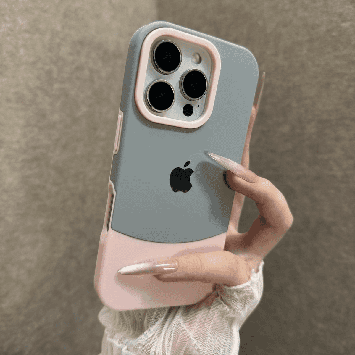 High - appearance Stitched contrast color case for iPhone - Image 5