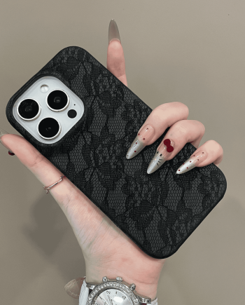 Premium Lace-patterned Half-cover Case for iPhone