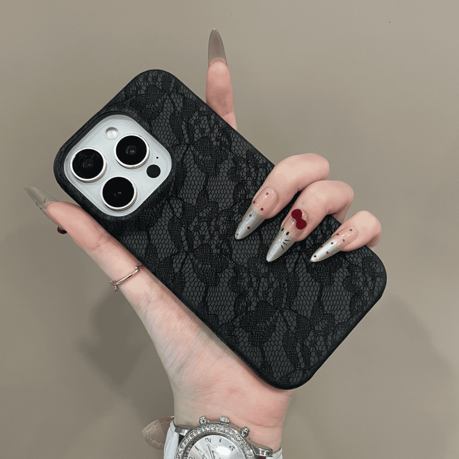 Premium Lace-patterned Half-cover Case for iPhone