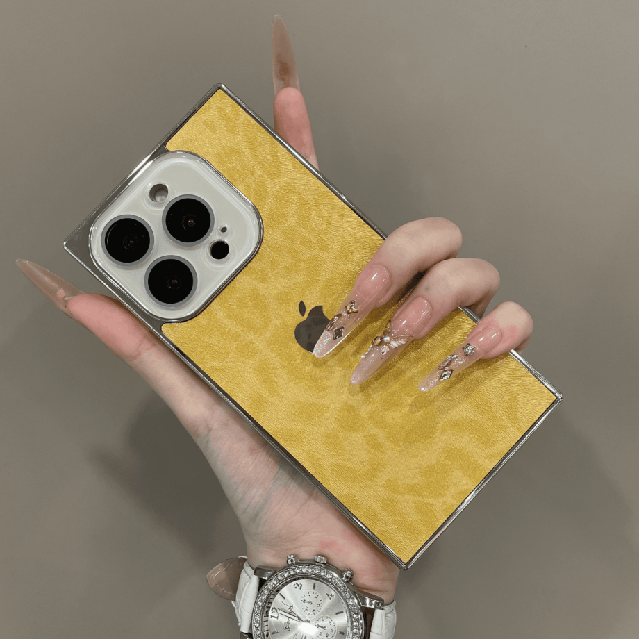 New leopard print square case for iPhone