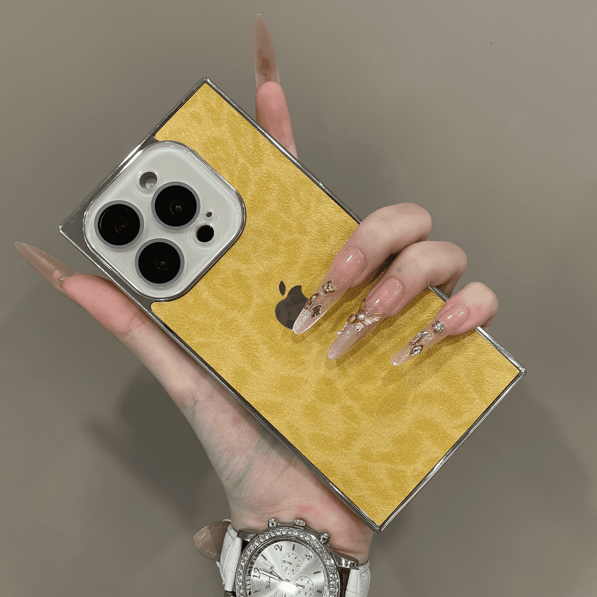 New leopard print square case for iPhone - Image 3