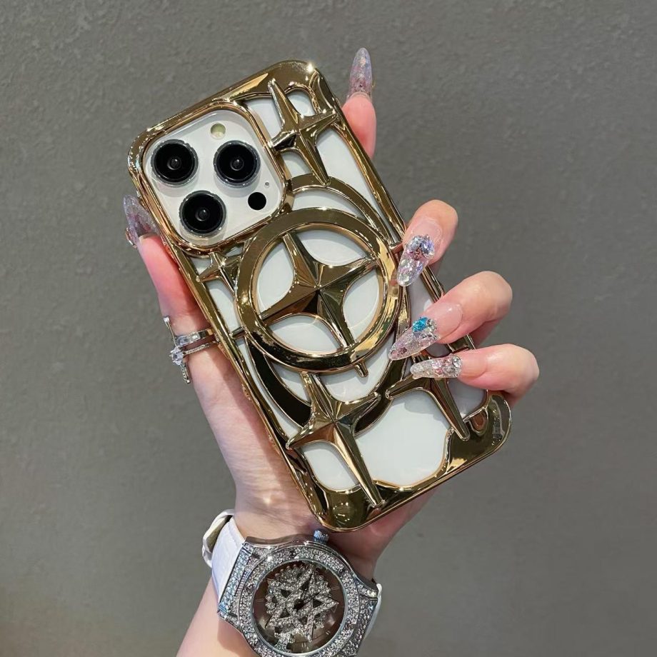 Interstellar hollowed-out heat-dissipation magnetic phone case