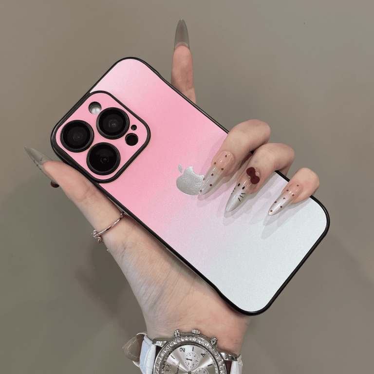 Gradient Borderless Lens Protection Case for iPhone