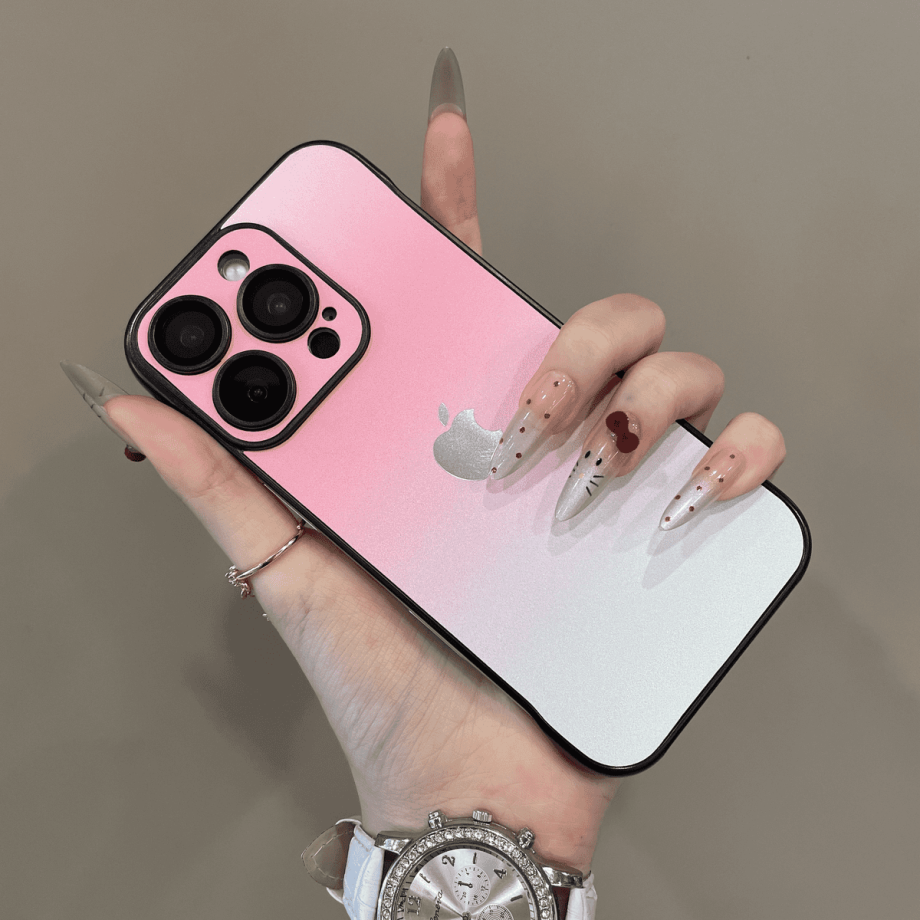 Gradient Borderless Lens Protection Case for iPhone