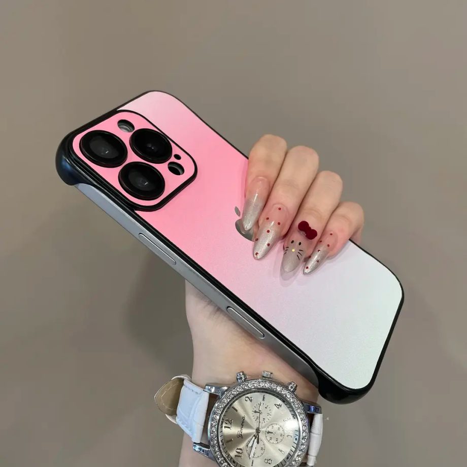 Gradient Borderless Lens Protection Case for iPhone