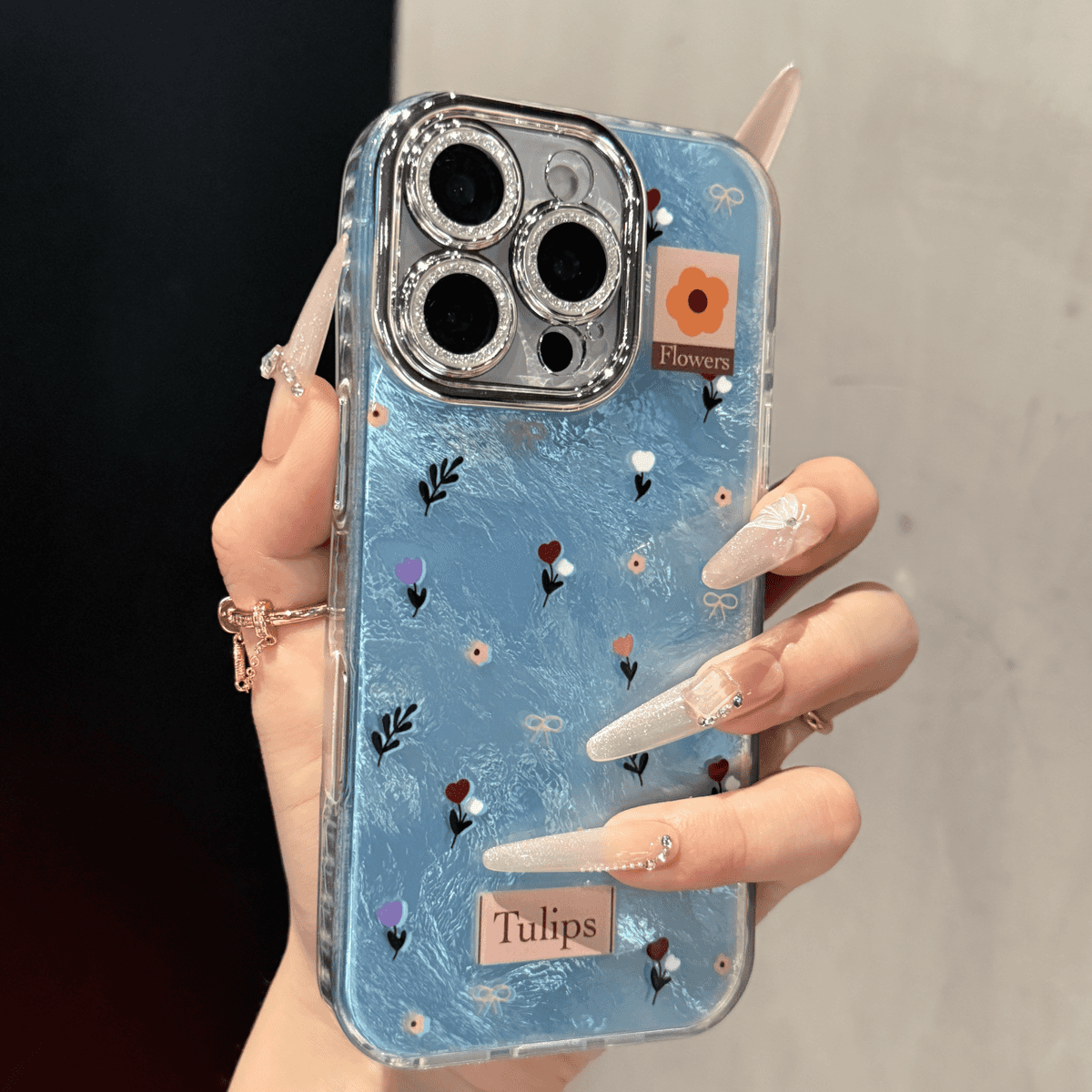 Full Camera Lens Coverage Flower Case for iPhone - Image 6