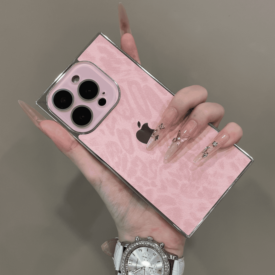 New leopard print square case for iPhone