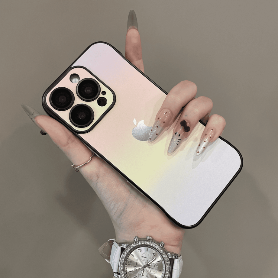 Gradient Borderless Lens Protection Case for iPhone