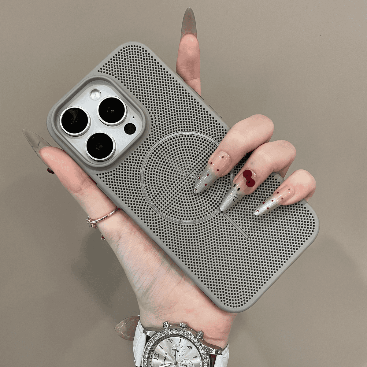 Simple Breathable Mesh Magnetic Case for iphone - Image 2