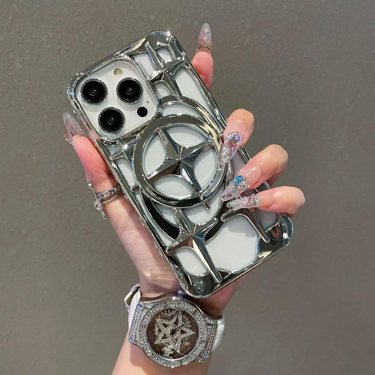 Interstellar hollowed-out heat-dissipation magnetic phone case