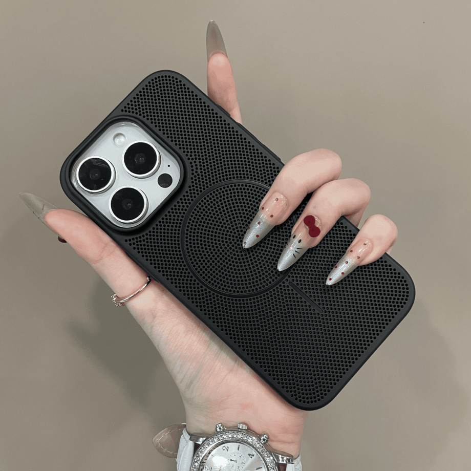 Simple Breathable Mesh Magnetic Case for iphone
