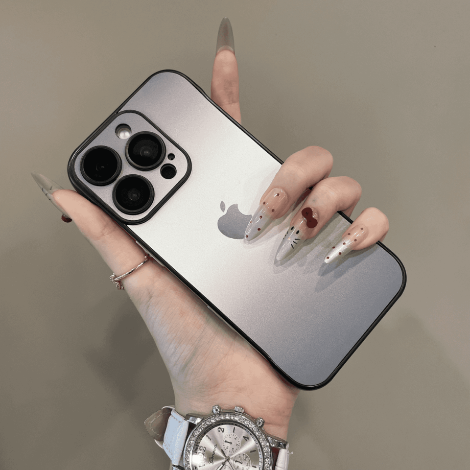 Gradient Borderless Lens Protection Case for iPhone