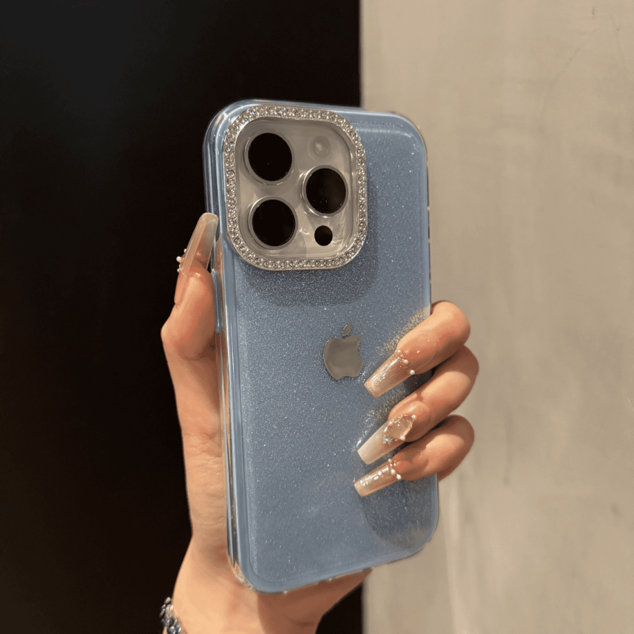 High-quality  large-hole shimmering case for iPhone