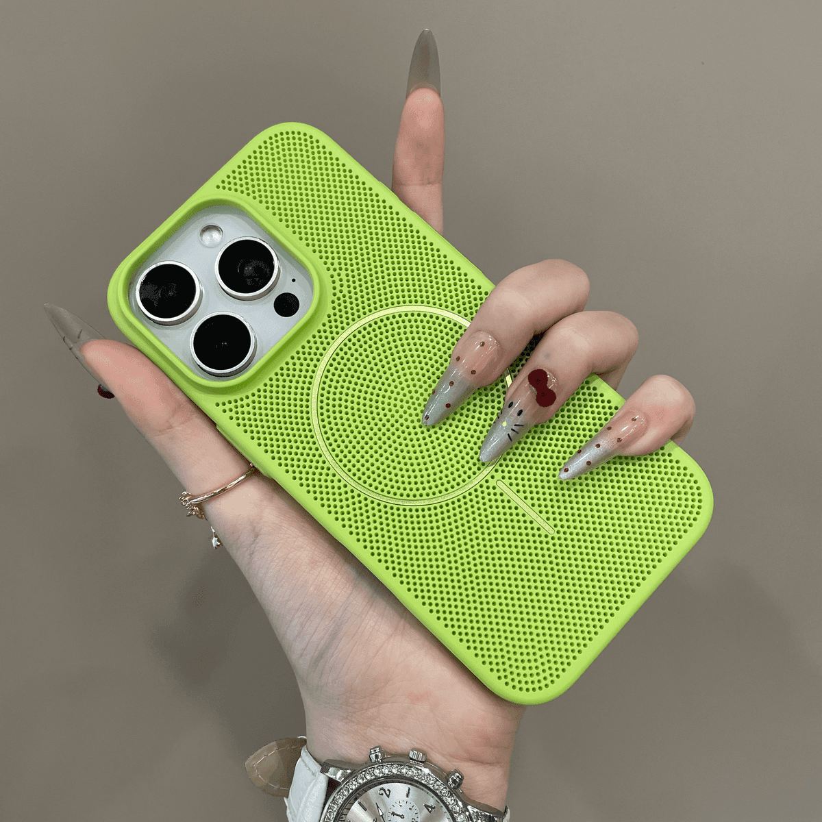 Simple Breathable Mesh Magnetic Case for iphone - Image 5