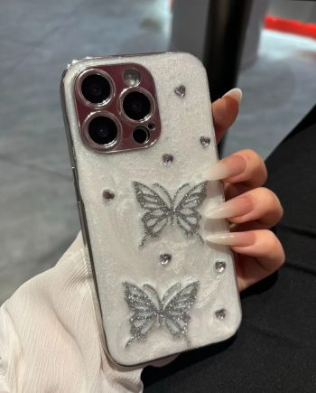 High-quality Butterfly Electroplated Frame Case for iPhone