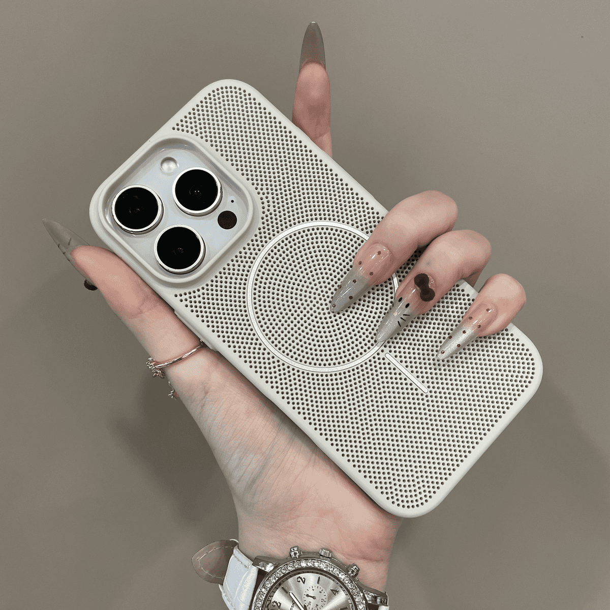 Simple Breathable Mesh Magnetic Case for iphone - Image 6