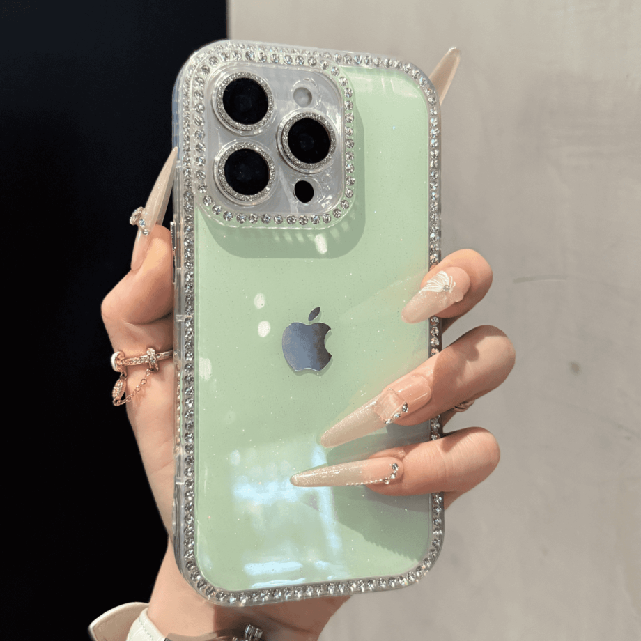 Double-sided Rhinestone and Glitter Case for iPhone
