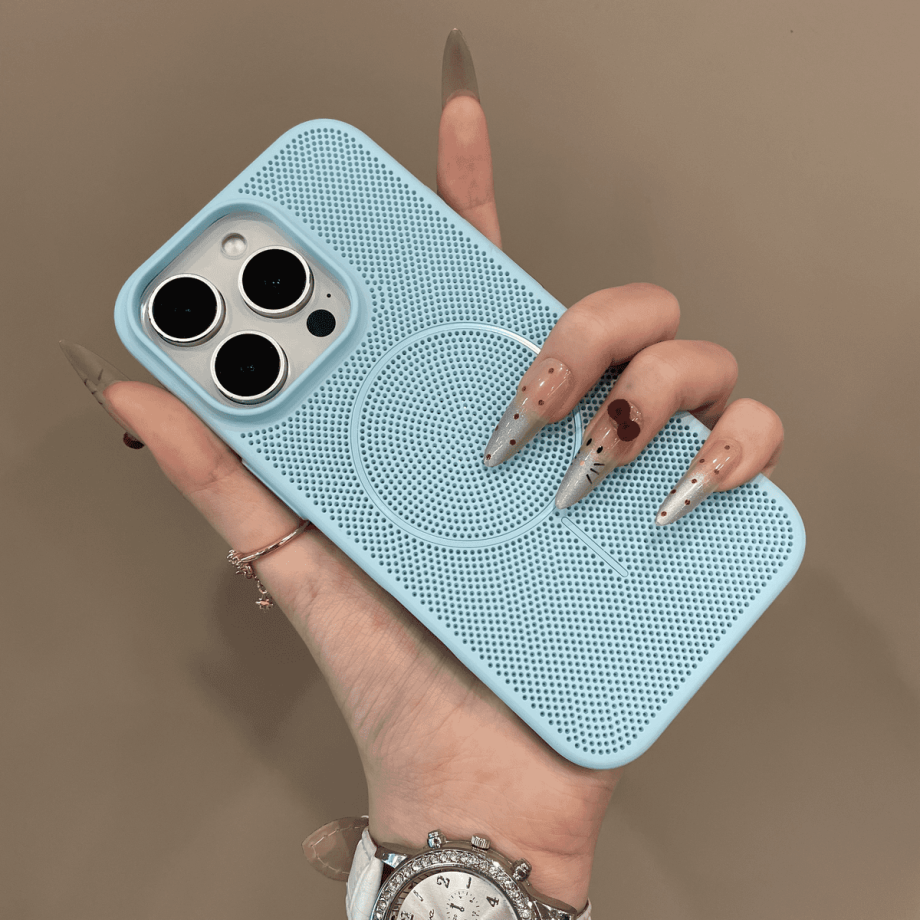 Simple Breathable Mesh Magnetic Case for iphone