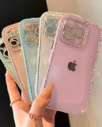 New double-sided diamond-embedded case for iPhone