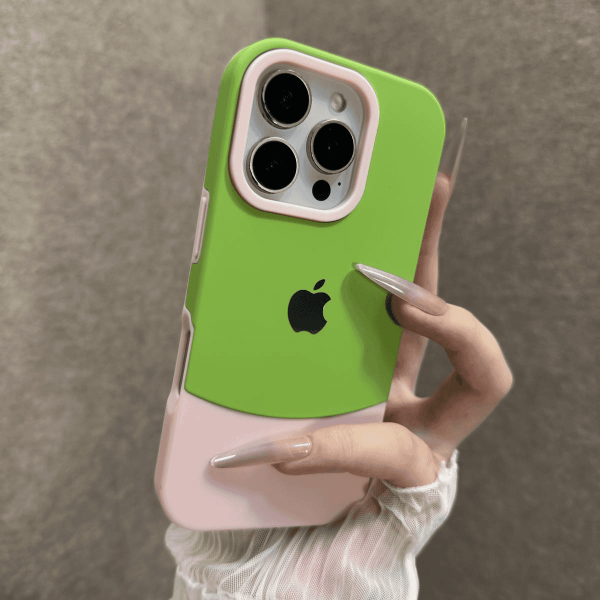 High - appearance Stitched contrast color case for iPhone - Image 7