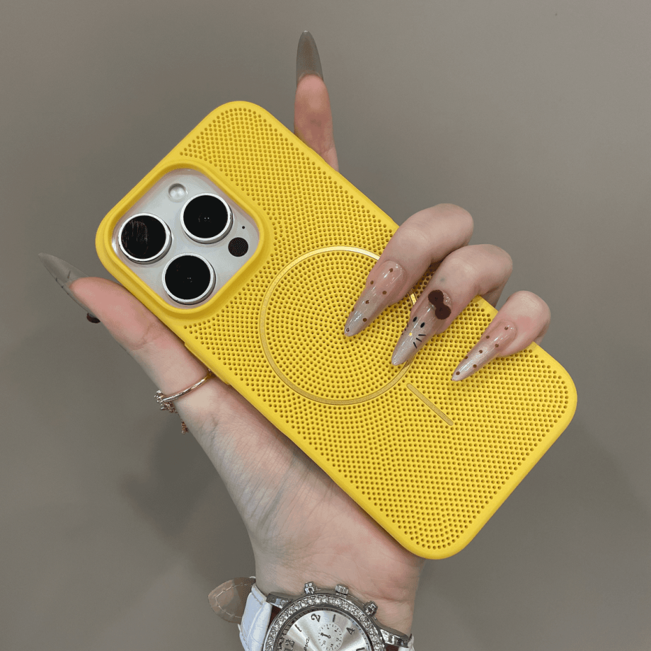 Simple Breathable Mesh Magnetic Case for iphone