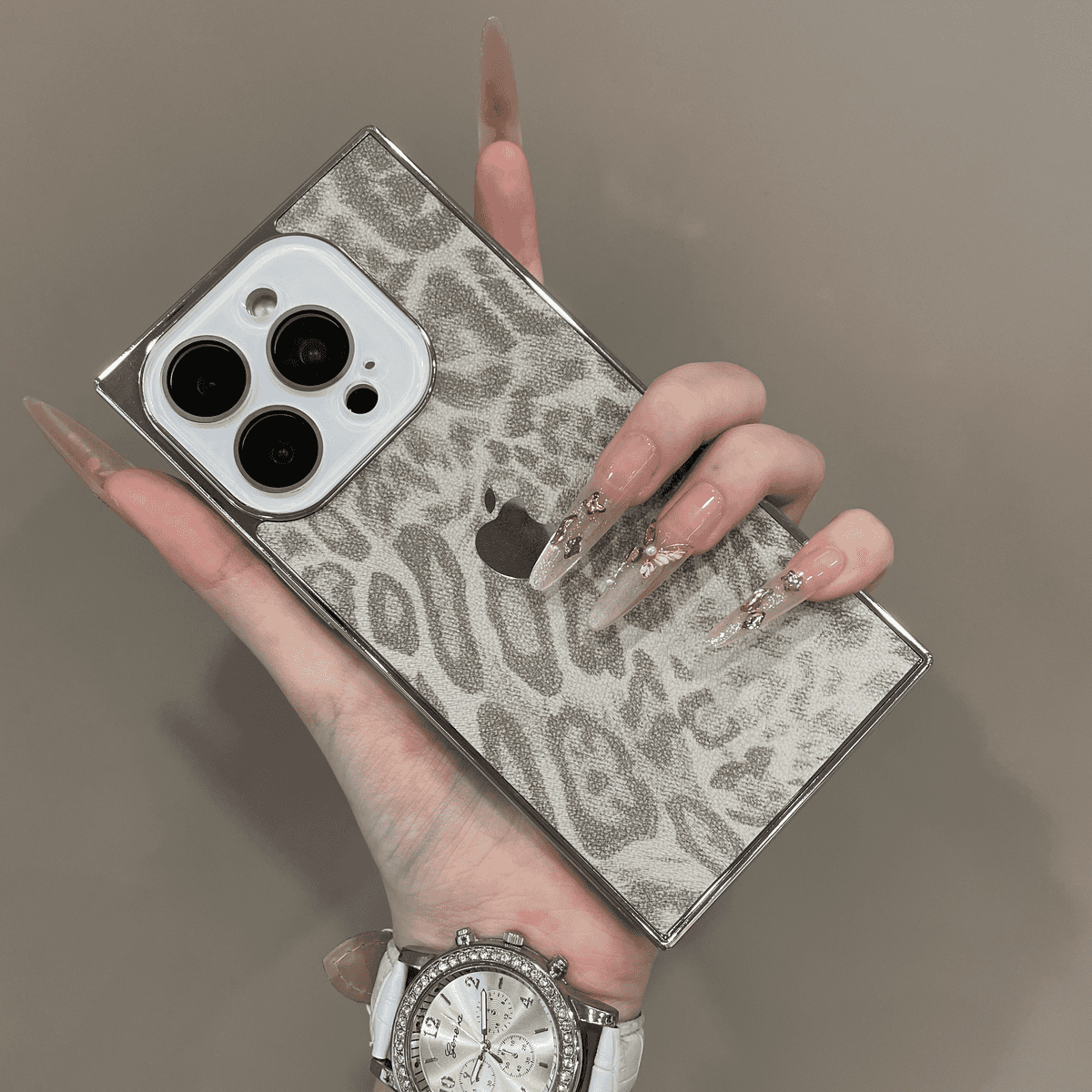 New leopard print square case for iPhone - Image 6