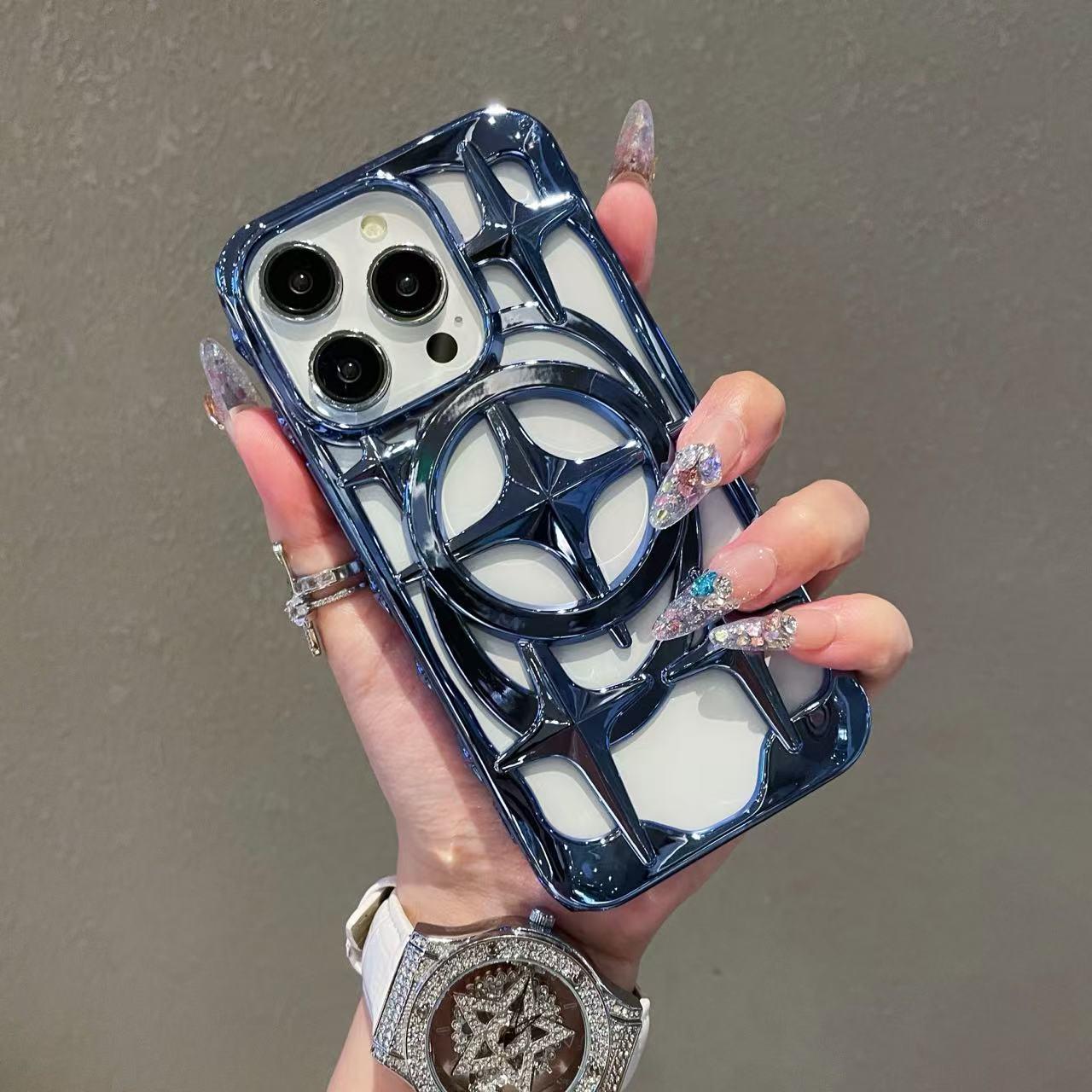 Interstellar hollowed-out heat-dissipation magnetic phone case - Image 5