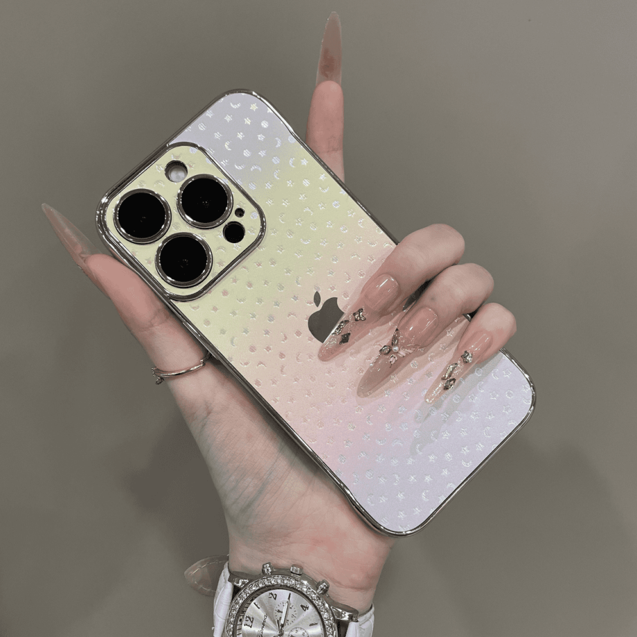 Borderless gradient star case for iPhone