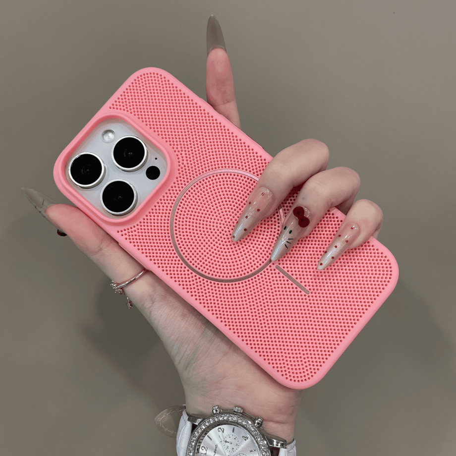 Simple Breathable Mesh Magnetic Case for iphone