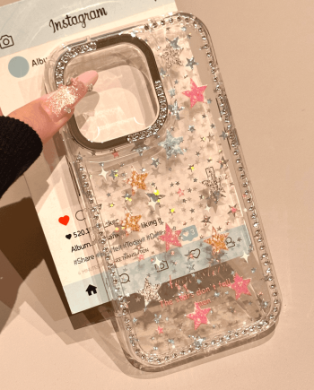 Glitter Shiny Colorful Star Case for iPhone