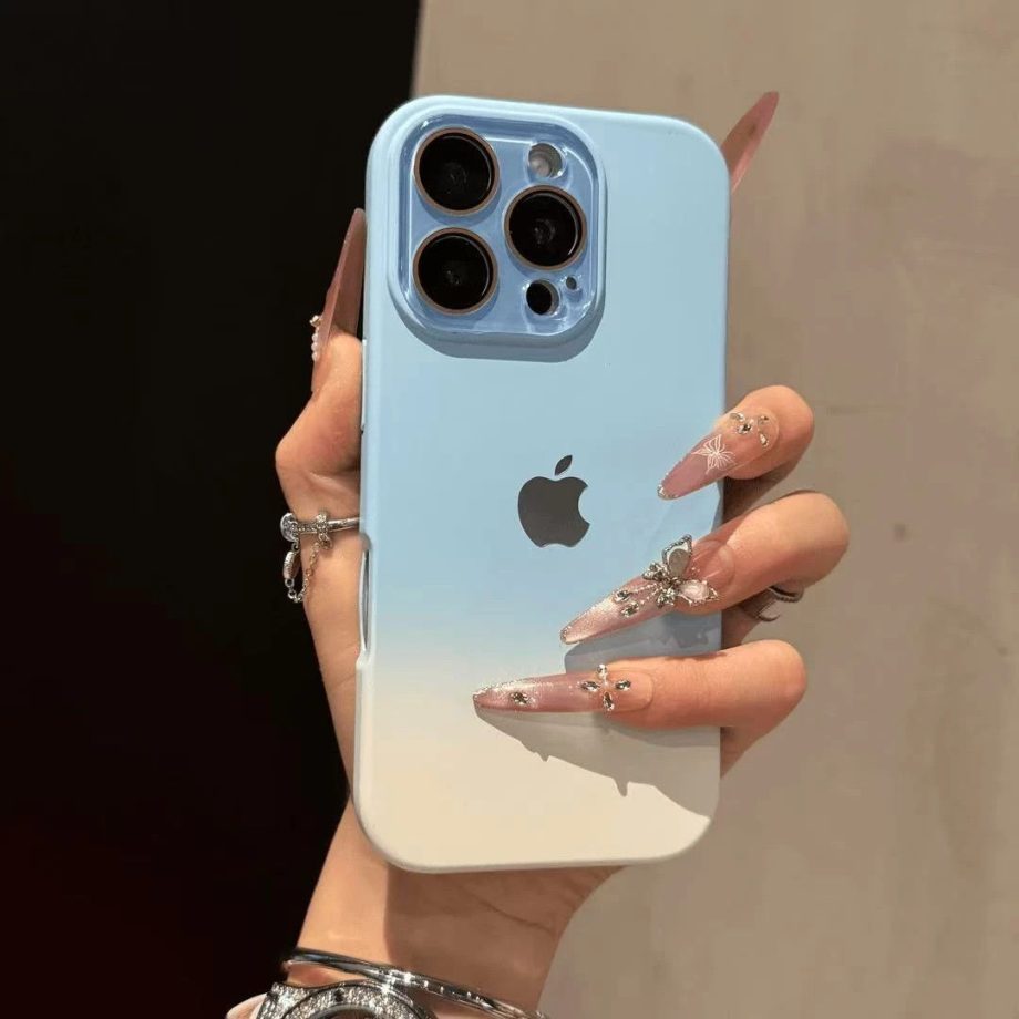 Premium minimalist gradient skin-touch case for iPhone