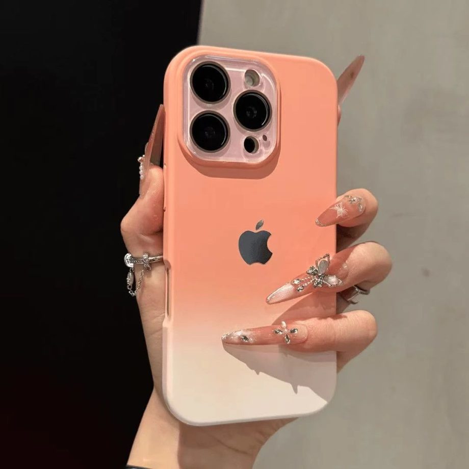 Premium minimalist gradient skin-touch case for iPhone