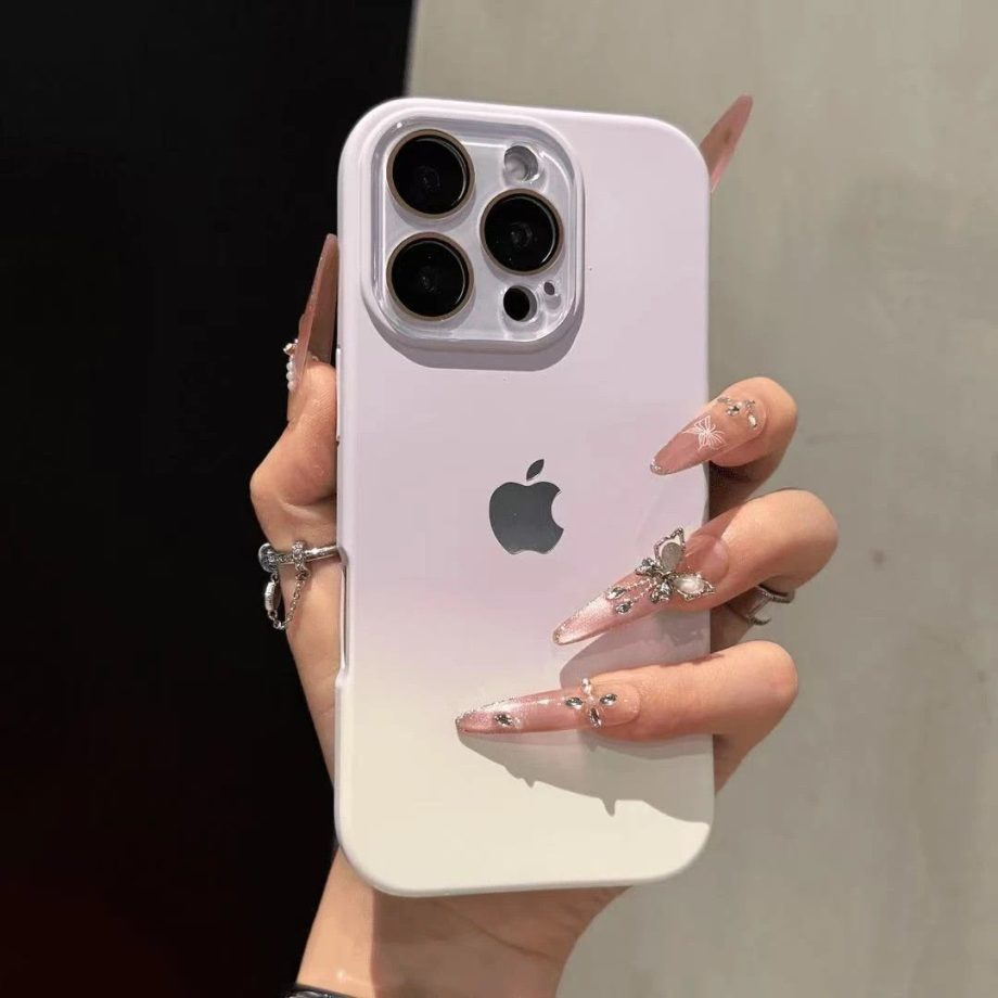 Premium minimalist gradient skin-touch case for iPhone