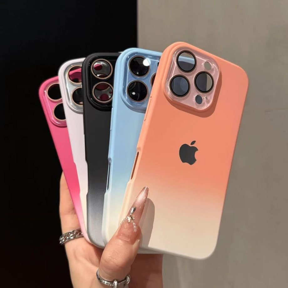 Premium minimalist gradient skin-touch case for iPhone