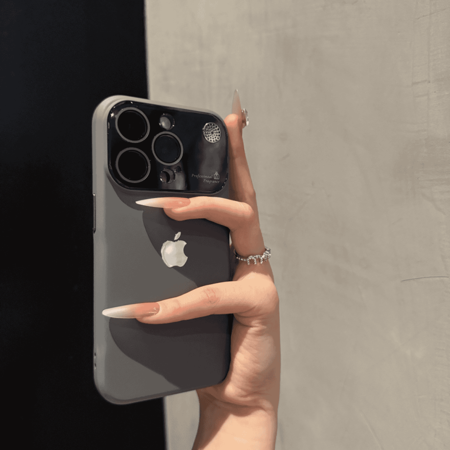 Large-window liquid silicone aroma case for iPhone