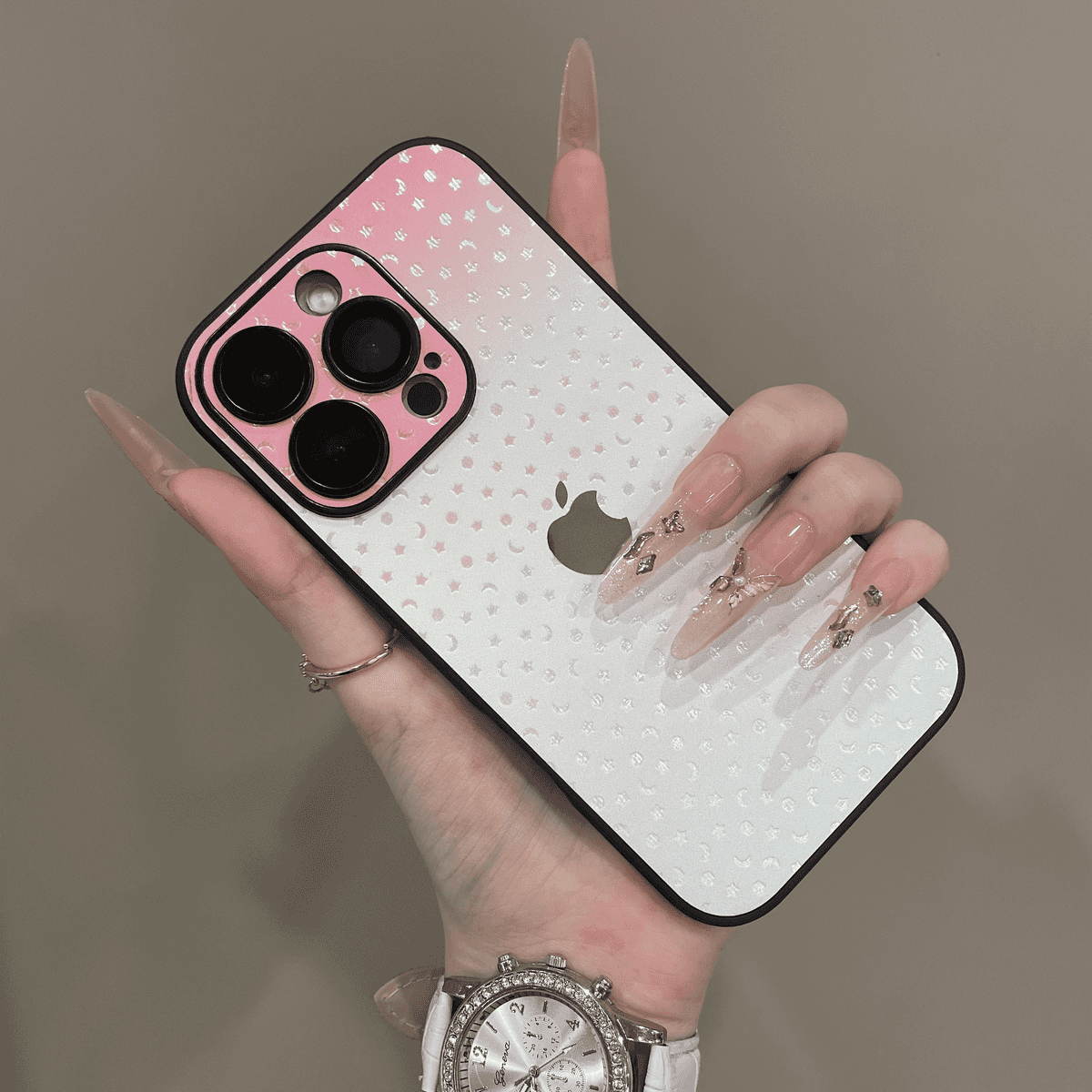 Gradient laser star all inclusive case for iPhone