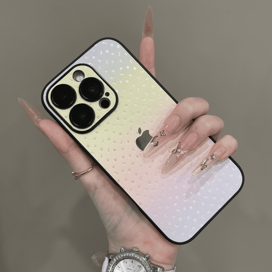 Gradient laser star all inclusive case for iPhone