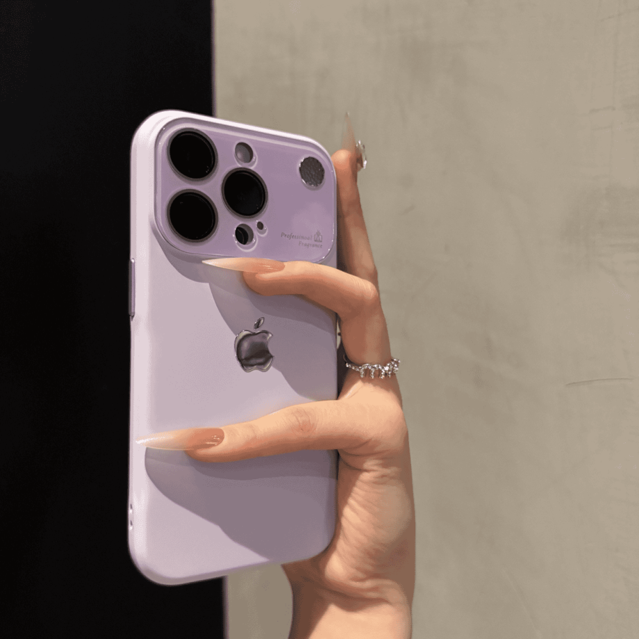 Large-window liquid silicone aroma case for iPhone