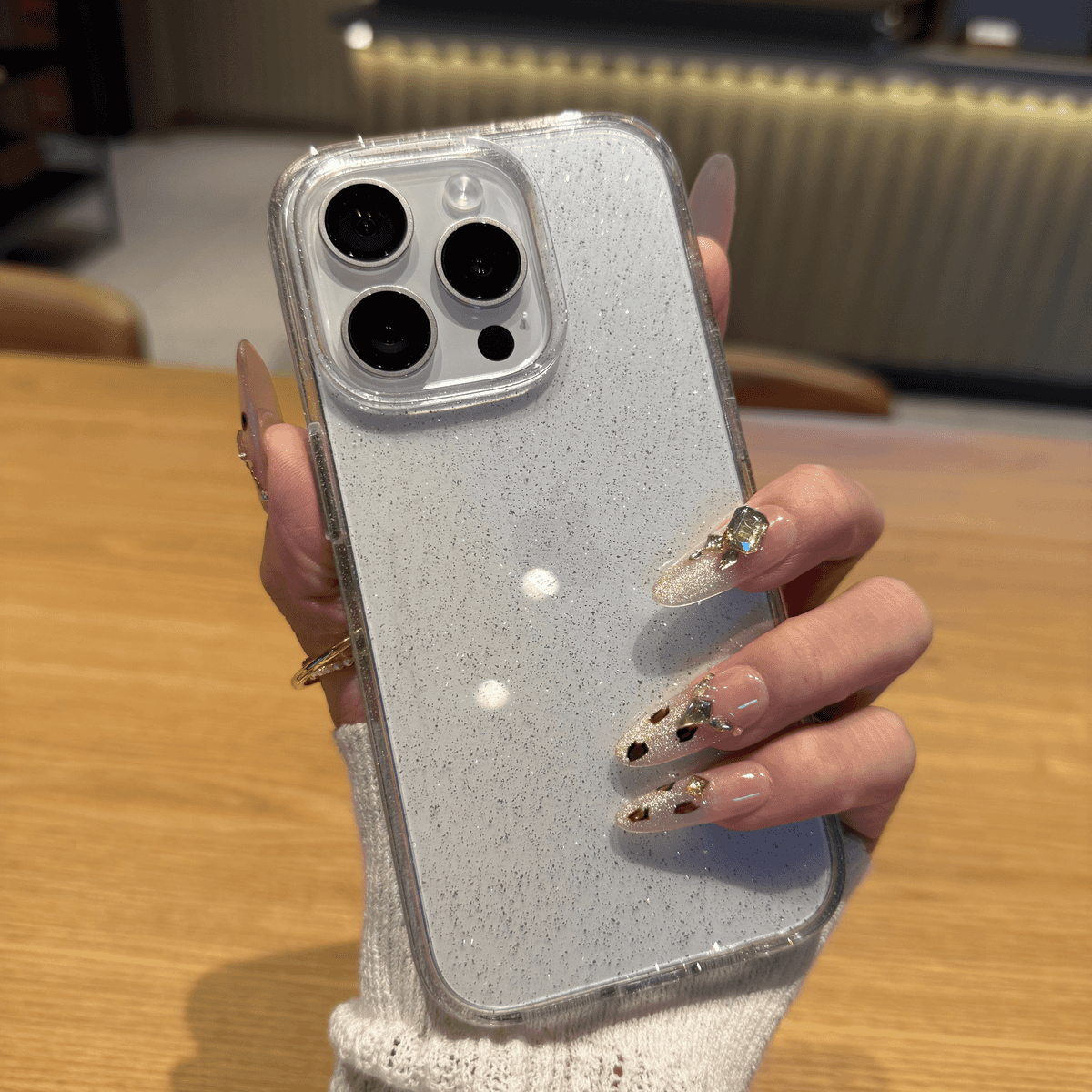 Sparkling powder starry sky case for iPhone