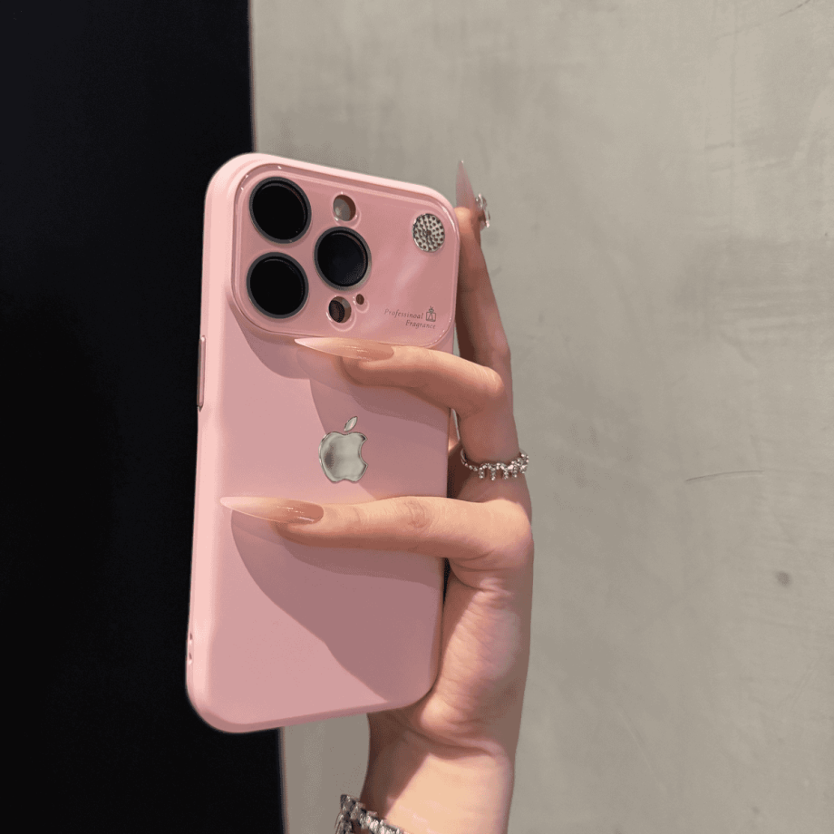 Large-window liquid silicone aroma case for iPhone