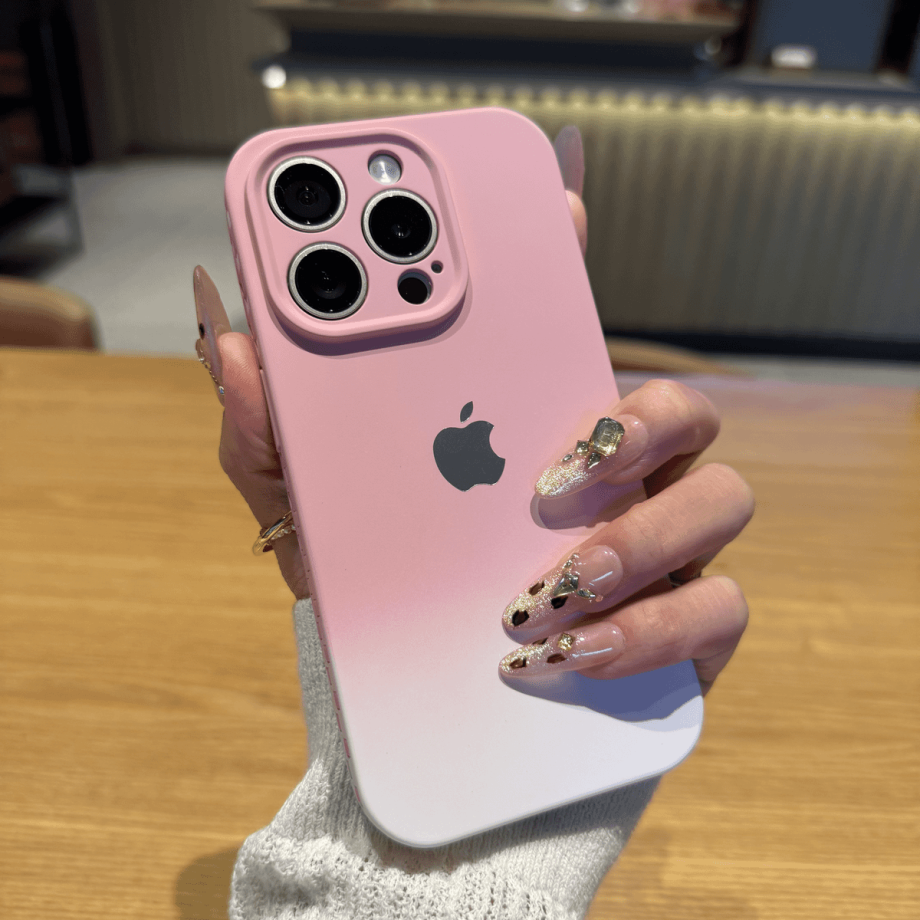 Gradient frosted anti-fall case for iPhone