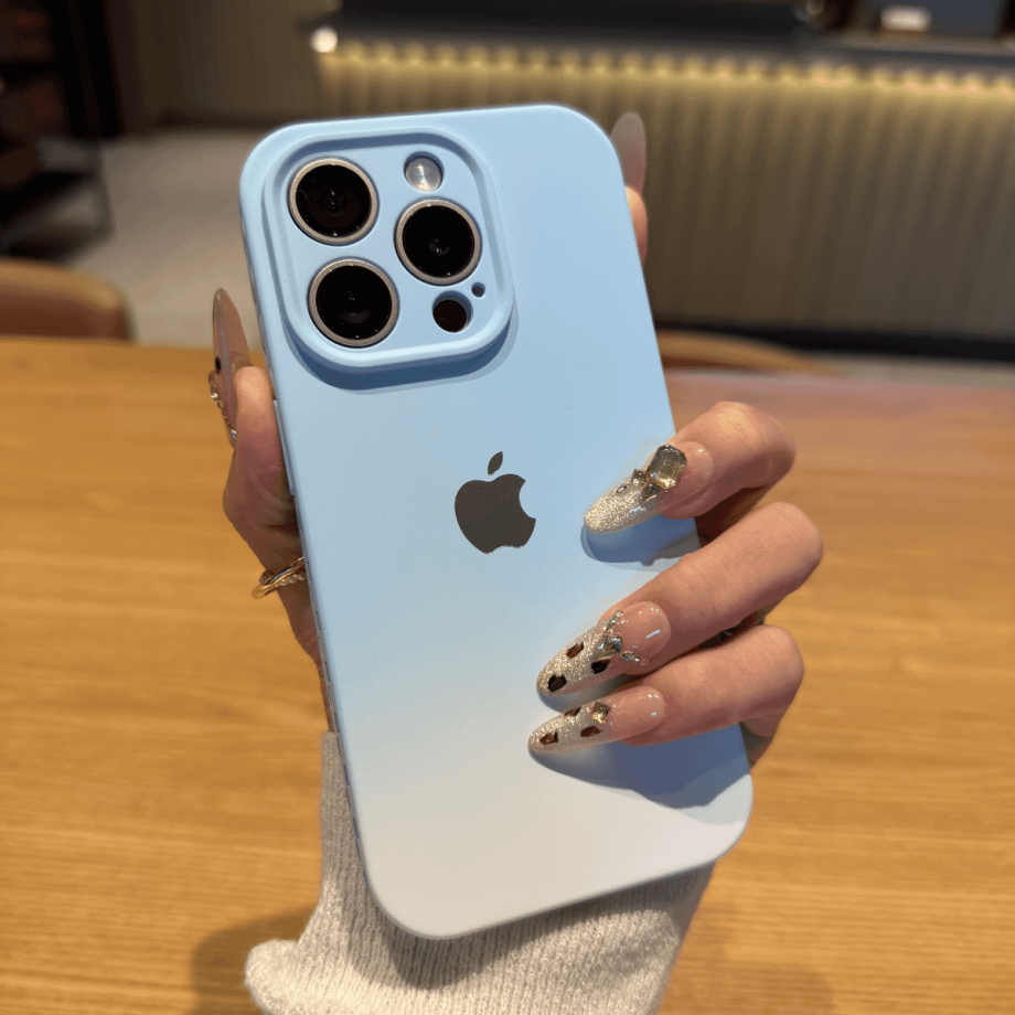 Gradient frosted anti-fall case for iPhone