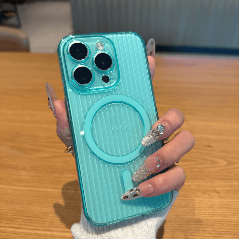 Stereoscopic creative anti-fall magnetic phone case
