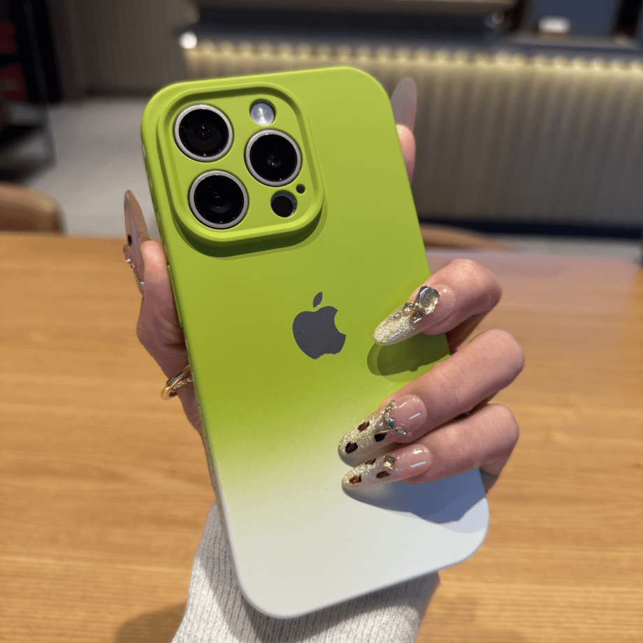 Gradient frosted anti-fall case for iPhone