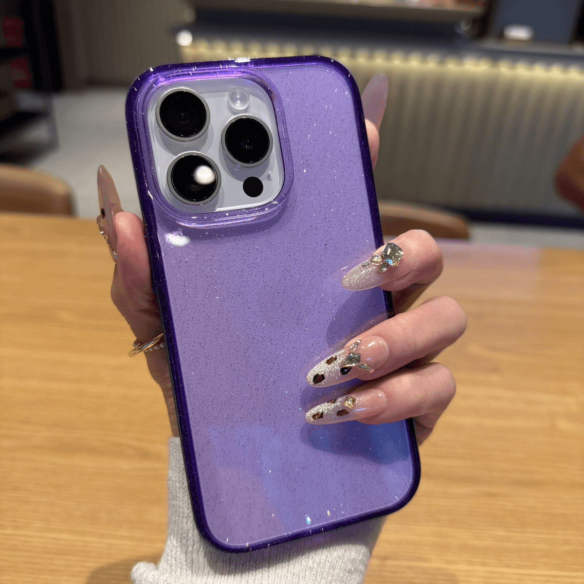 Sparkling powder starry sky case for iPhone - Image 3