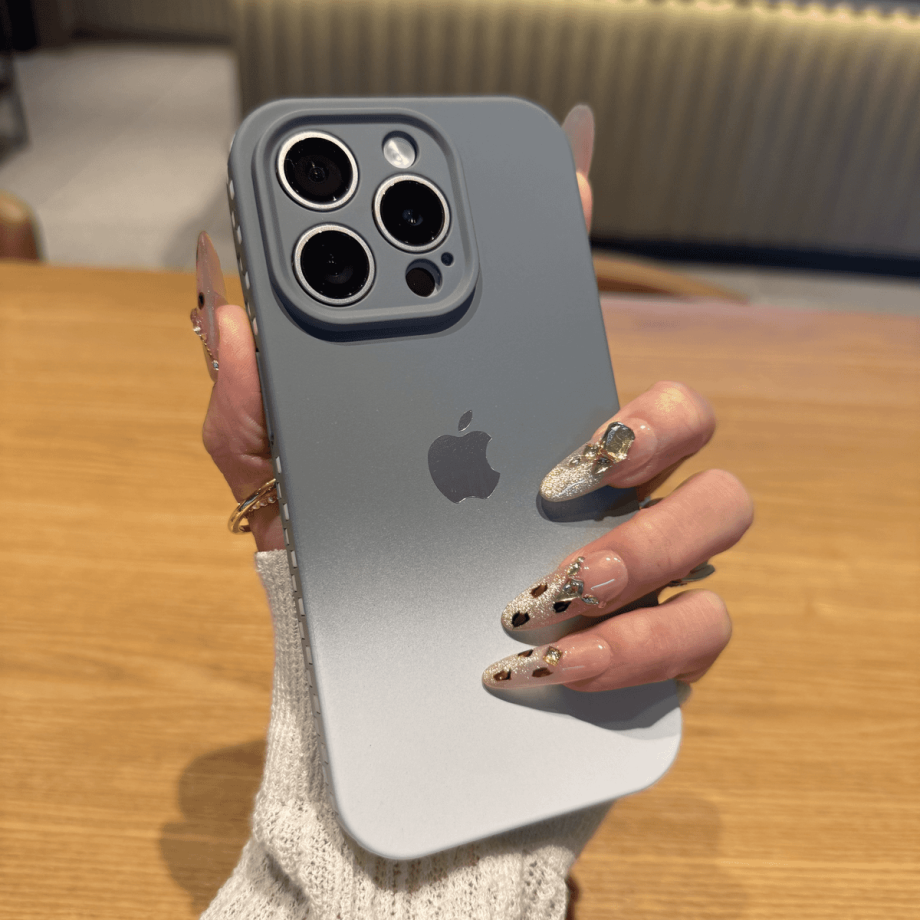 Gradient frosted anti-fall case for iPhone