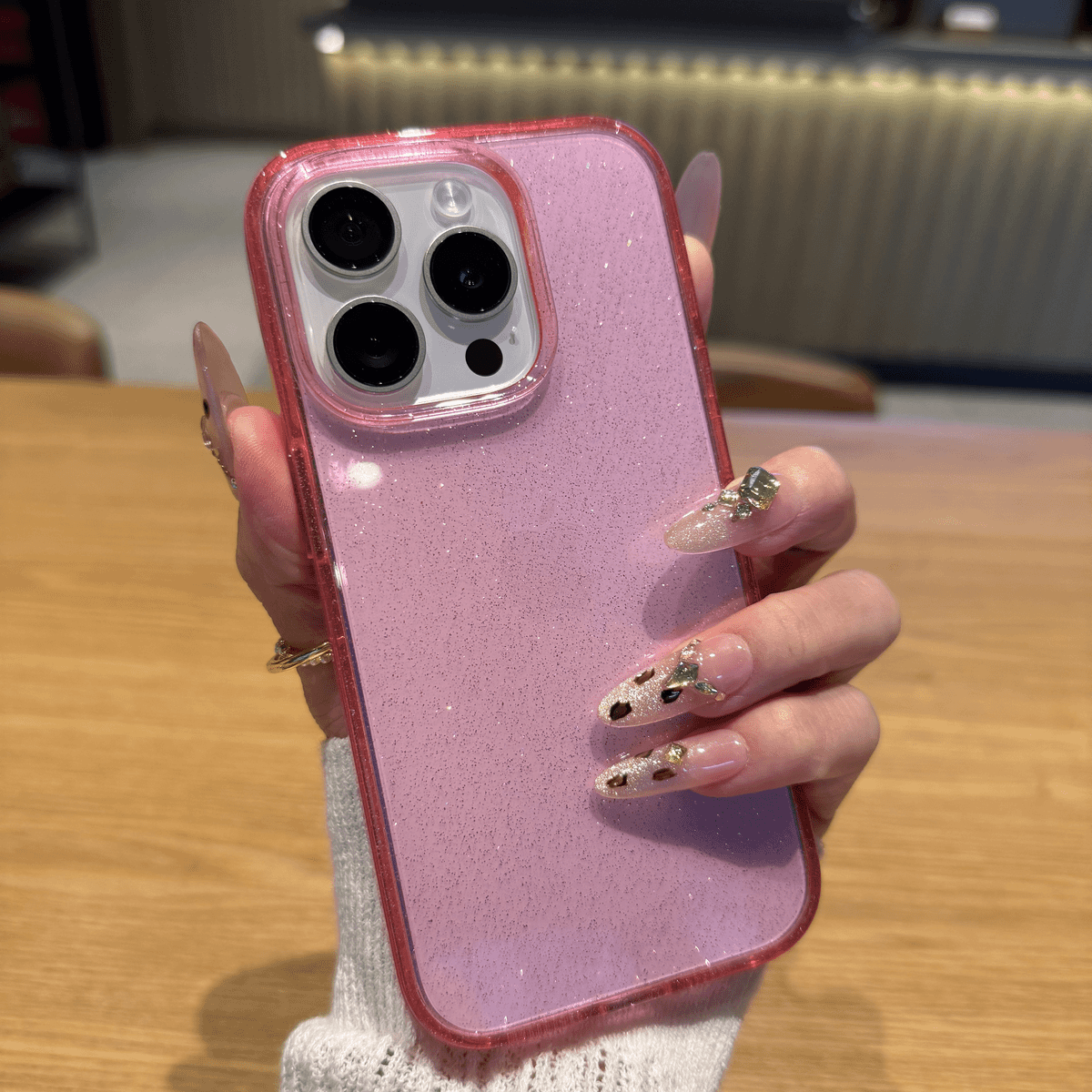 Sparkling powder starry sky case for iPhone - Image 2